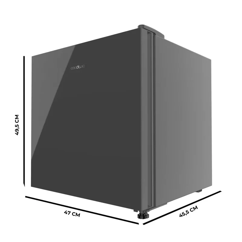 Mini Frigorífico Convertible en Congelador con Cristal Gris, 31L, Ahorro Energético de Cecotec