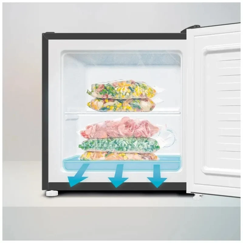 Mini Frigorífico Convertible en Congelador con Cristal Gris, 31L, Ahorro Energético de Cecotec