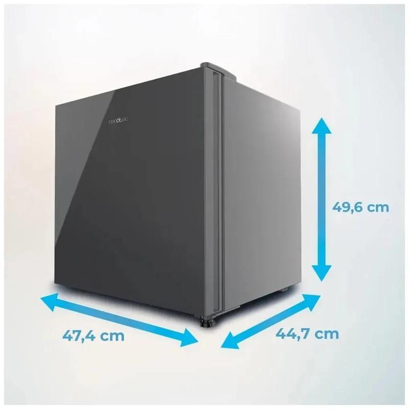 Mini Frigorífico Convertible en Congelador con Cristal Gris, 31L, Ahorro Energético de Cecotec