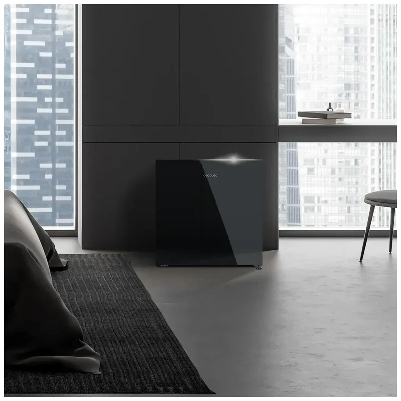 Mini Frigorífico Convertible en Congelador con Elegante Cristal Negro, 31L de Cecotec