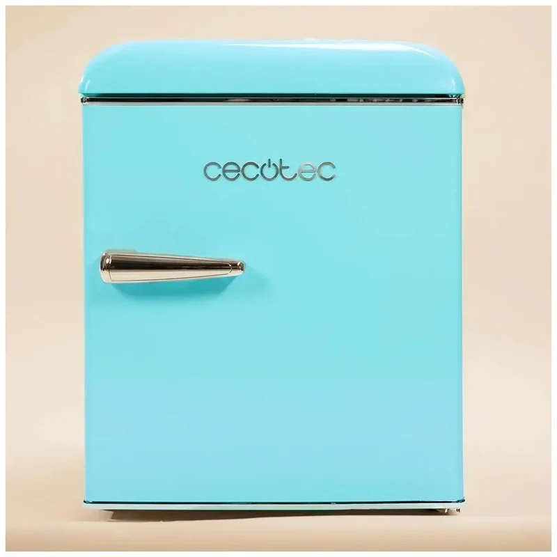 Mini Frigorífico Retro Azul 45L con Icebox y Eficiencia Energética Clase E de Cecotec