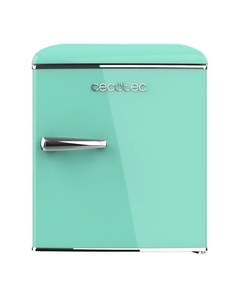 Mini Frigorífico Retro Verde 45L con Icebox y Clase Energética E de Cecotec