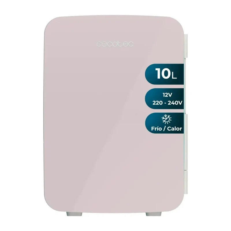 Mini Frigorífico Portátil 10L Rosa: Enfría y Calienta para Viajes y Hogar de Cecotec