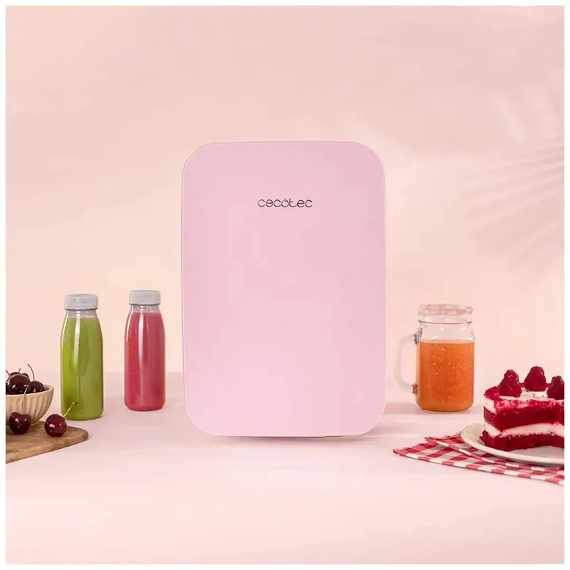Mini Frigorífico Portátil 10L Rosa: Enfría y Calienta para Viajes y Hogar de Cecotec