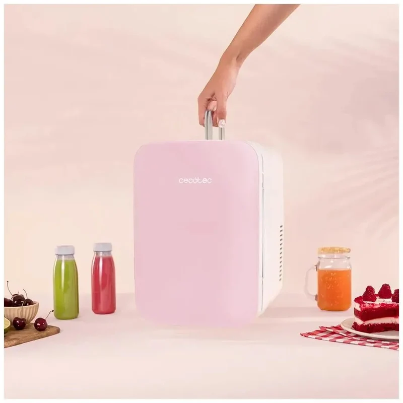 Mini Frigorífico Portátil 10L Rosa: Enfría y Calienta para Viajes y Hogar de Cecotec