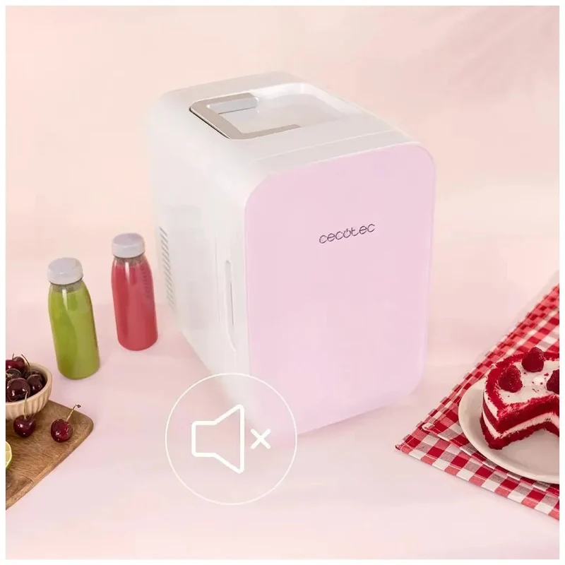 Mini Frigorífico Portátil 10L Rosa: Enfría y Calienta para Viajes y Hogar de Cecotec