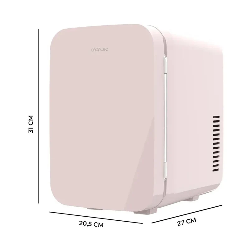 Mini Frigorífico Portátil 6L rosa Enfría y Calienta para hogar y viajes Cecotec