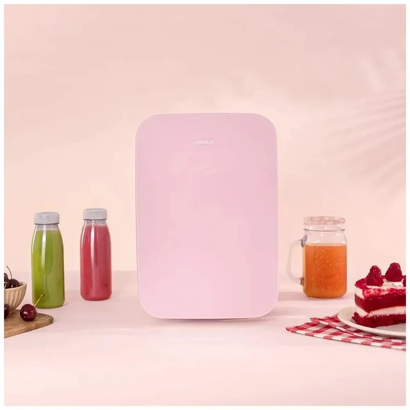Mini Frigorífico Portátil 6L rosa Enfría y Calienta para hogar y viajes Cecotec
