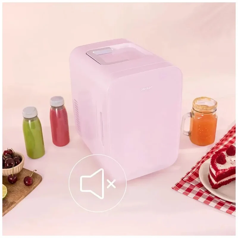 Mini Frigorífico Portátil 6L rosa Enfría y Calienta para hogar y viajes Cecotec