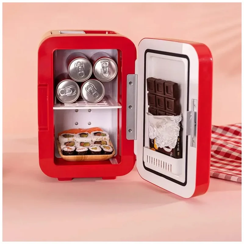 Mini Frigorífico Portátil 6L rojo enfriamiento y calentamiento para viajes Cecotec