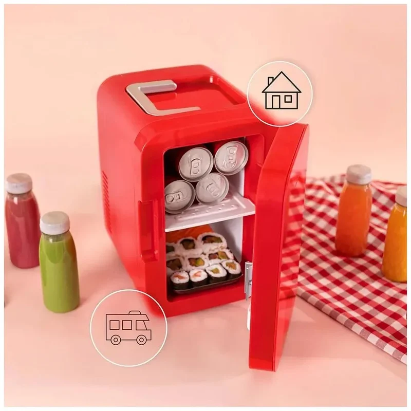 Mini Frigorífico Portátil 6L rojo enfriamiento y calentamiento para viajes Cecotec