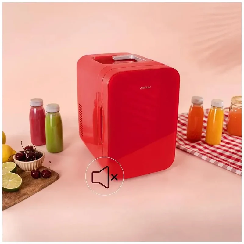 Mini Frigorífico Portátil 6L rojo enfriamiento y calentamiento para viajes Cecotec