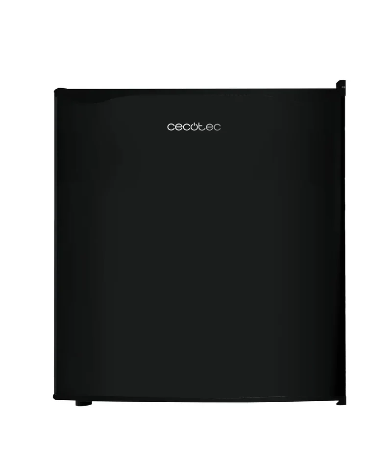 Mini Frigorífico negro 46L con congelador y puerta reversible Clase energética E Cecotec
