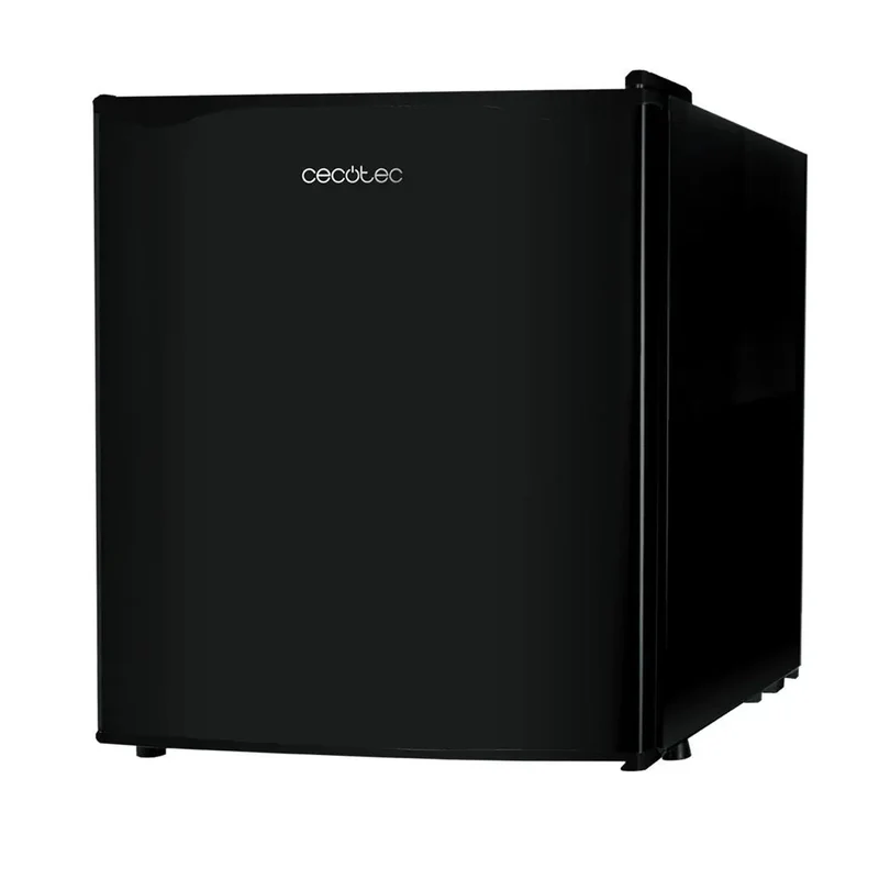 Mini Frigorífico negro 46L con congelador y puerta reversible Clase energética E Cecotec