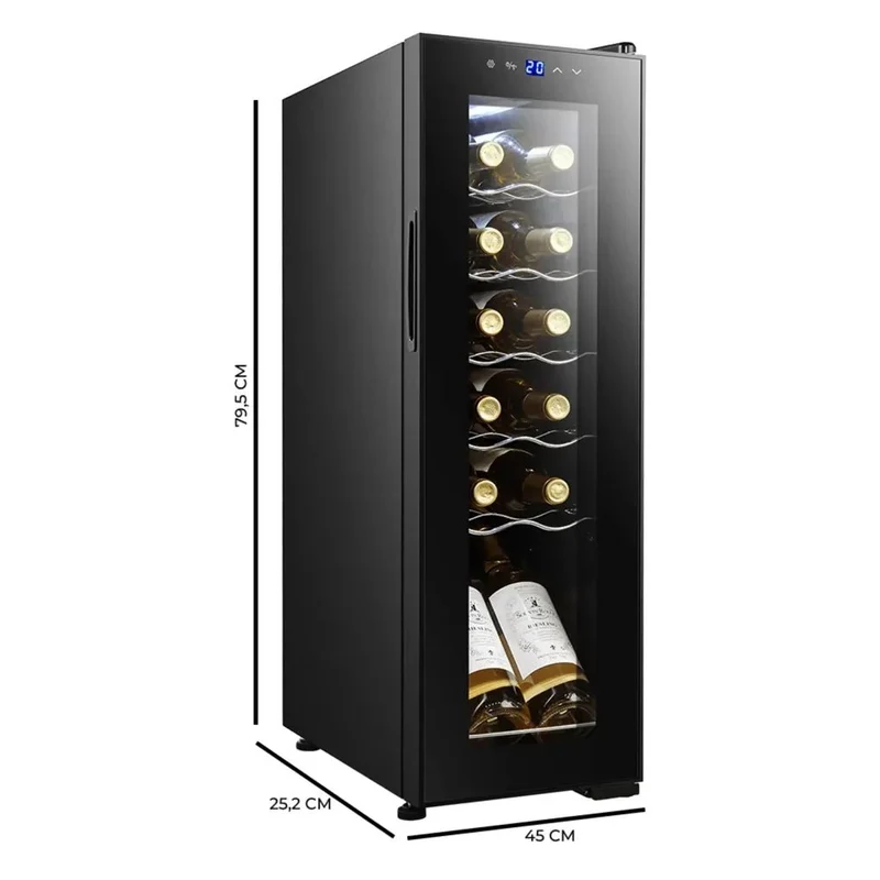 Vinoteca Bolero GrandSommelier 1250: Elegancia y Precisión para 12 Botellas de Cecotec