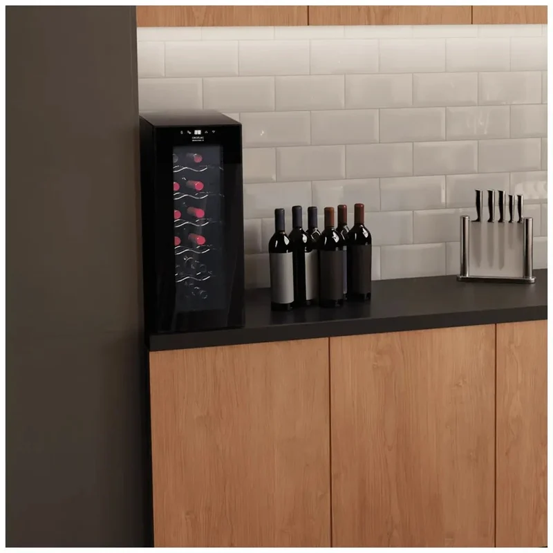 Vinoteca Bolero GrandSommelier 1250: Sutileza y Rendimiento para Almacenar 12 Botellas de Cecotec