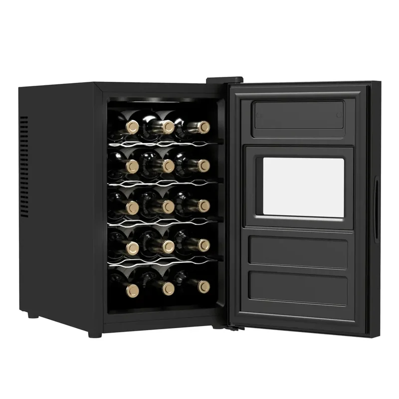 Vinoteca Bolero GrandSommelier 1550: Enfriamiento Silencioso y Ecológico para 15 Botellas de Cecotec