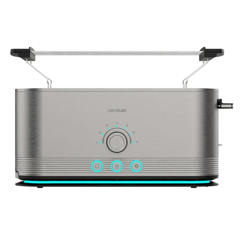 Tostador Vertical Shine&Toast: Eficiencia y Estilo con 7 Niveles de Tostado de Cecotec