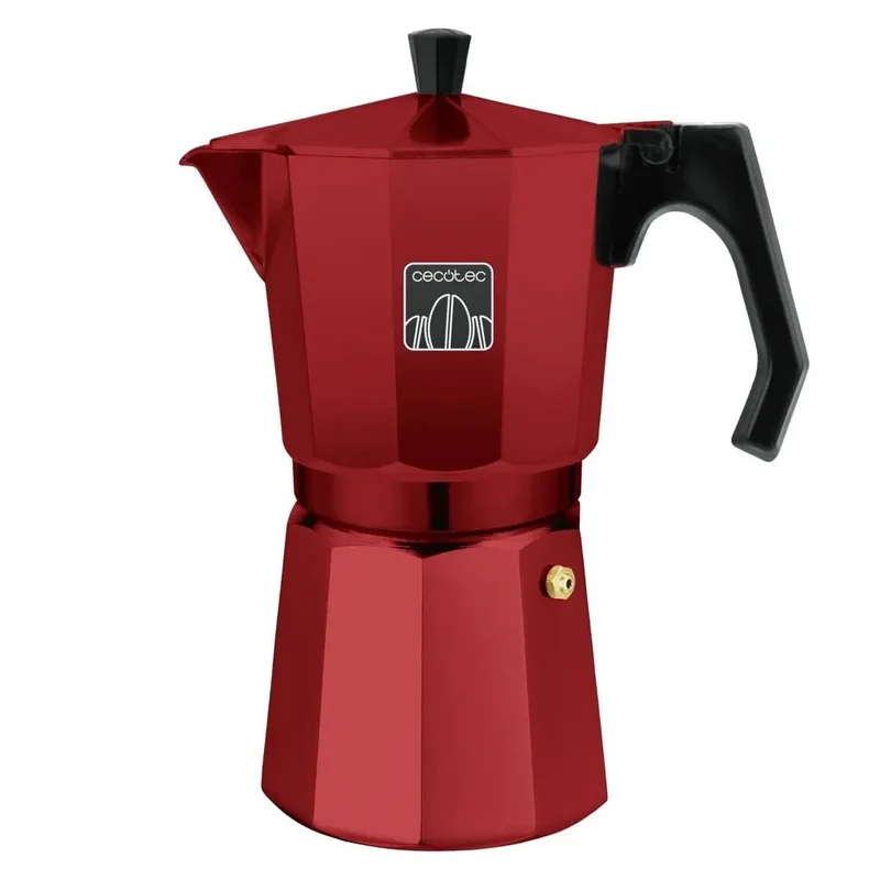 Cafetera Italiana Roja 12 Tazas: Estilo, Versatilidad y Sabor Inigualable de Cecotec