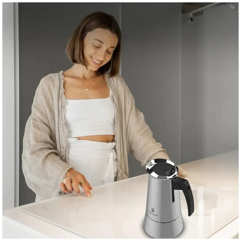 Cafetera Italiana Piccolina 900: Elegancia y Versatilidad para 10 Tazas de Café de Cecotec