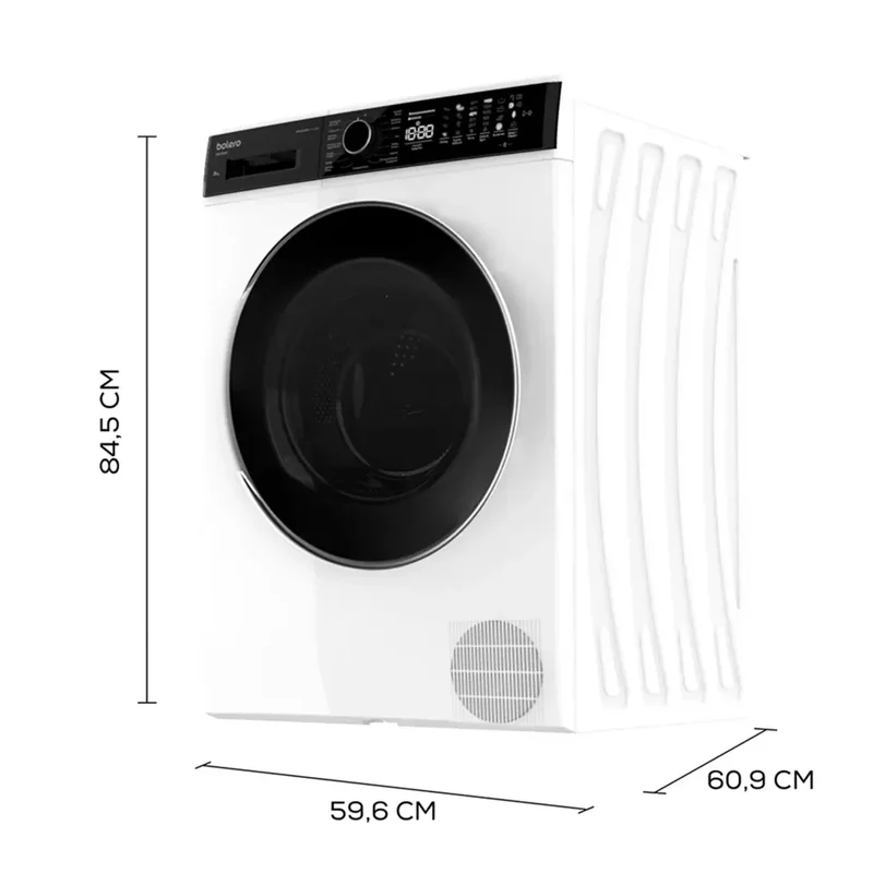 Secadora Bolero DressCode Dry 9500: Eficiencia A+++, 9 kg, Cuidado y Ahorro Energético de Cecotec