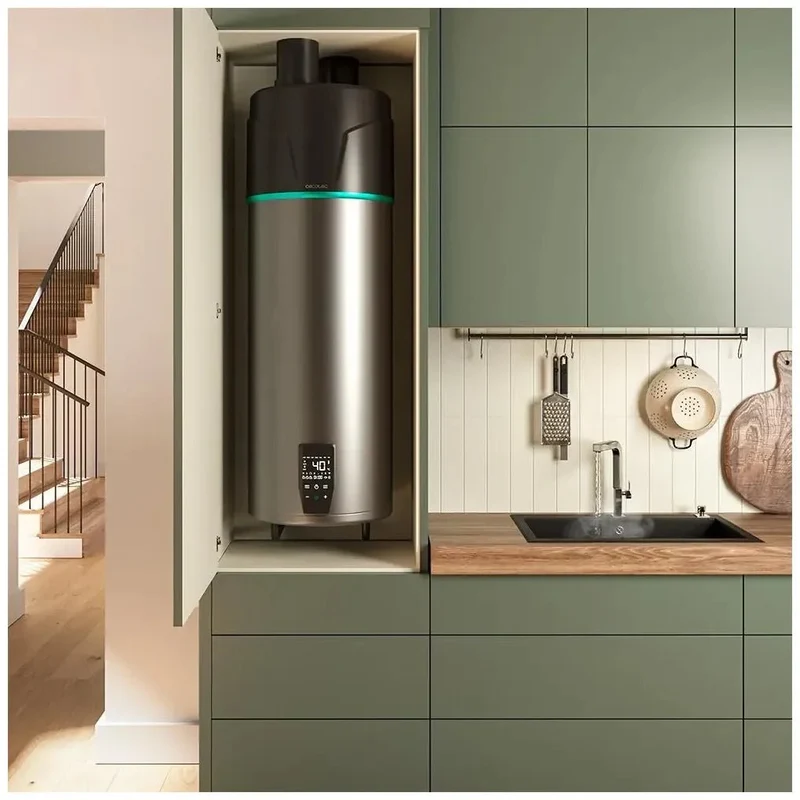 Termo AeroThermal 120L con Aerotermia Pantalla Táctil Control APP Energía Sostenible Clase A+ de Cecotec