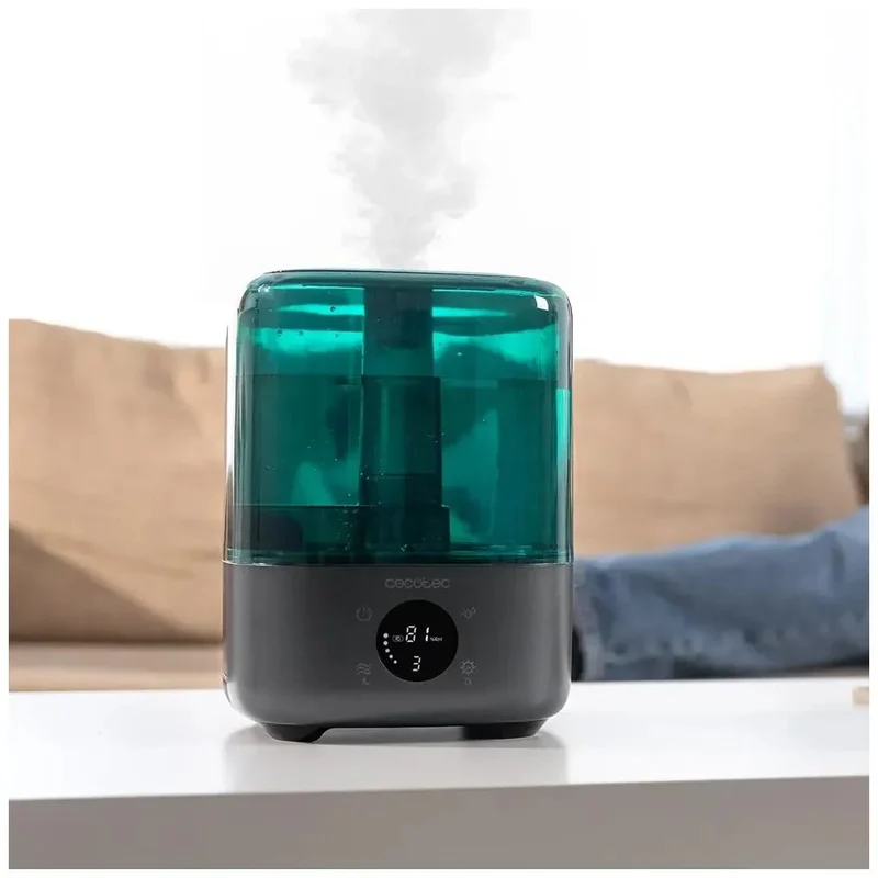Humidificador inteligente 300 ml/h con depósito de 4.5 litros para un ambiente fresco Breezecare 2900 de Cecotec