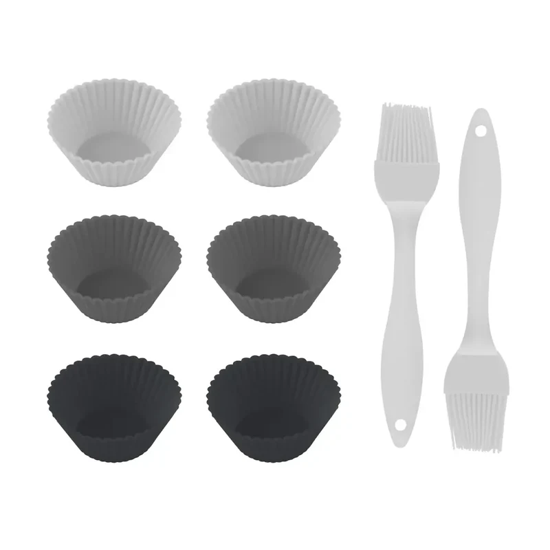 Moldes de silicona Cecofry SweetBake para donuts y magdalenas compatibles con freidoras de aire 6-8L limpiado fácil y libre de BPA de Cecotec