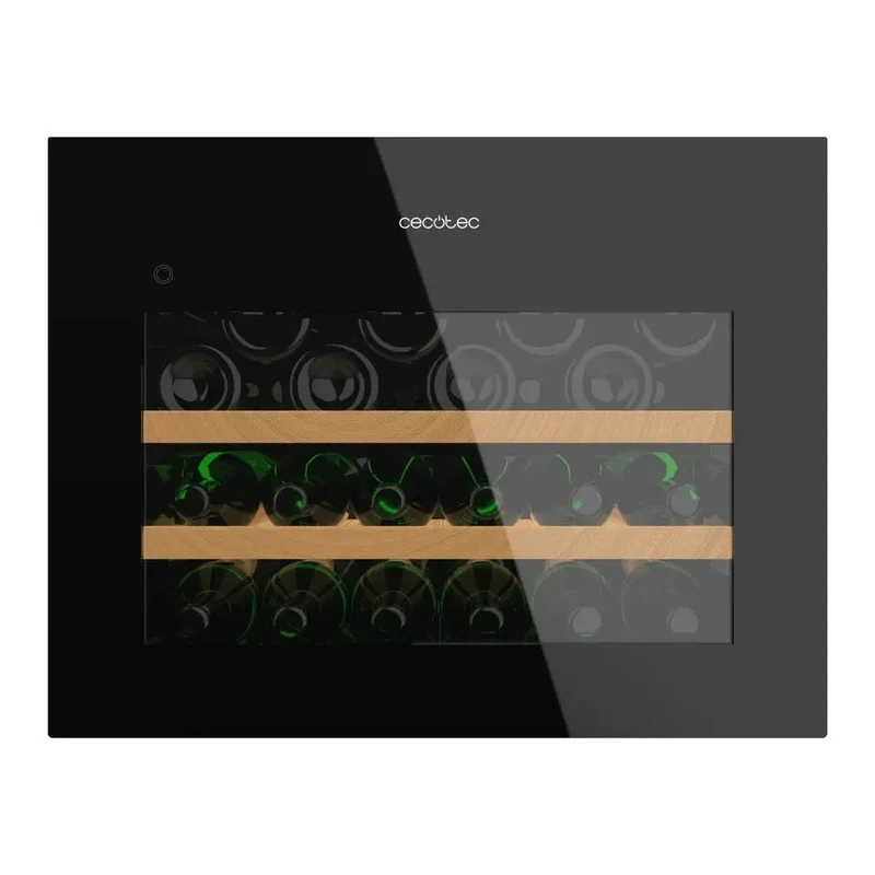 Vinoteca Bolero GrandSommelier BI 28000 Touch Black integrada compresor 28 botellas fibra LED silenciosa de Cecotec