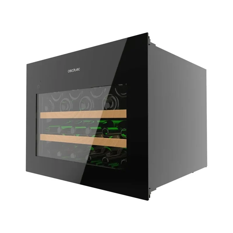 Vinoteca Bolero GrandSommelier BI 28000 Touch Black integrada compresor 28 botellas fibra LED silenciosa de Cecotec