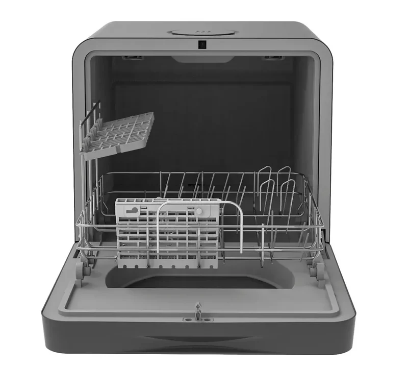 Lavavajillas compacto Bolero Aguazero 1150 Dark inox 3 servicios clase C 6 programas con luz interior y panel táctil de Cecotec