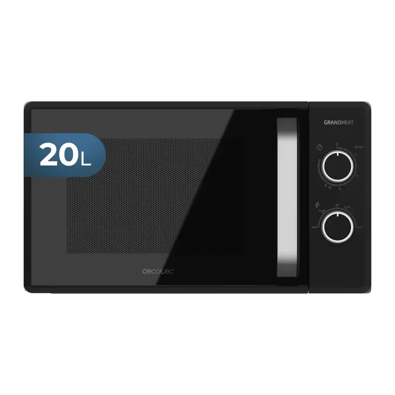Microondas Grandheat 3050 de 20 litros con revestimiento Anti-Dirt y tecnología 3DWave de Cecotec
