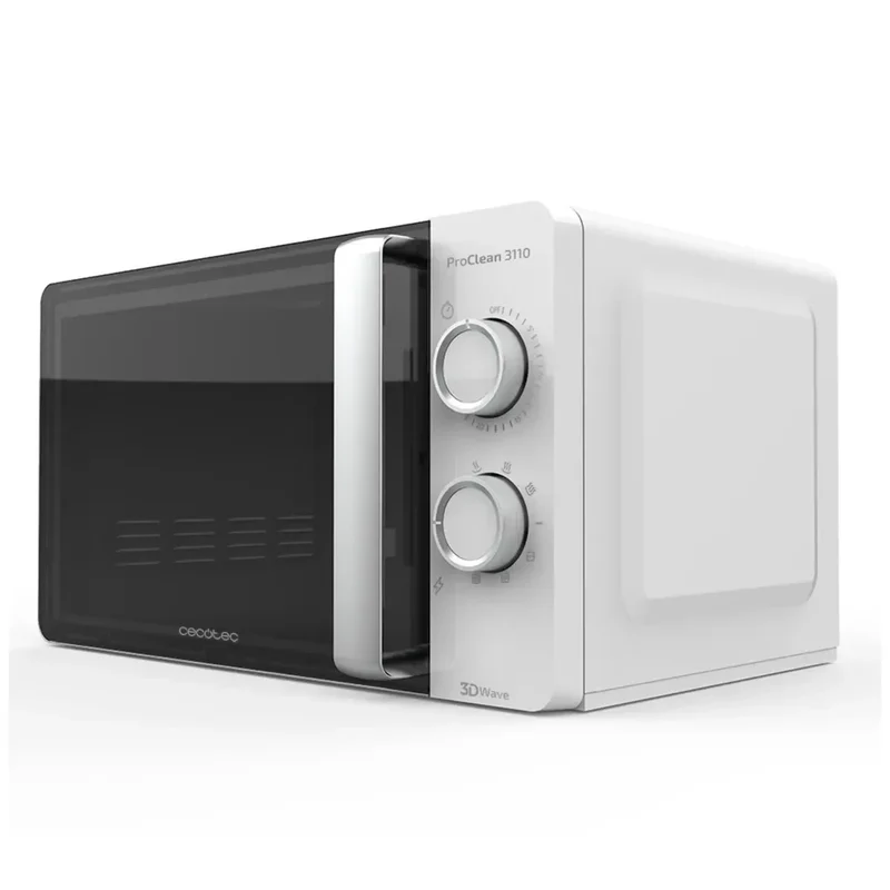Microondas ProClean 3110 con Grill 700 W y 800 W 20 L Tecnología 3DWave y 6 Niveles de Potencia de Cecotec