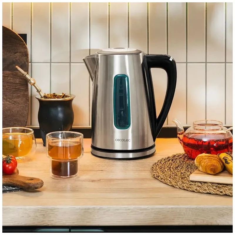 Hervidor de agua Thermosense 210 de acero inoxidable 1,7 litros 2200 W para una rápida cocción de Cecotec