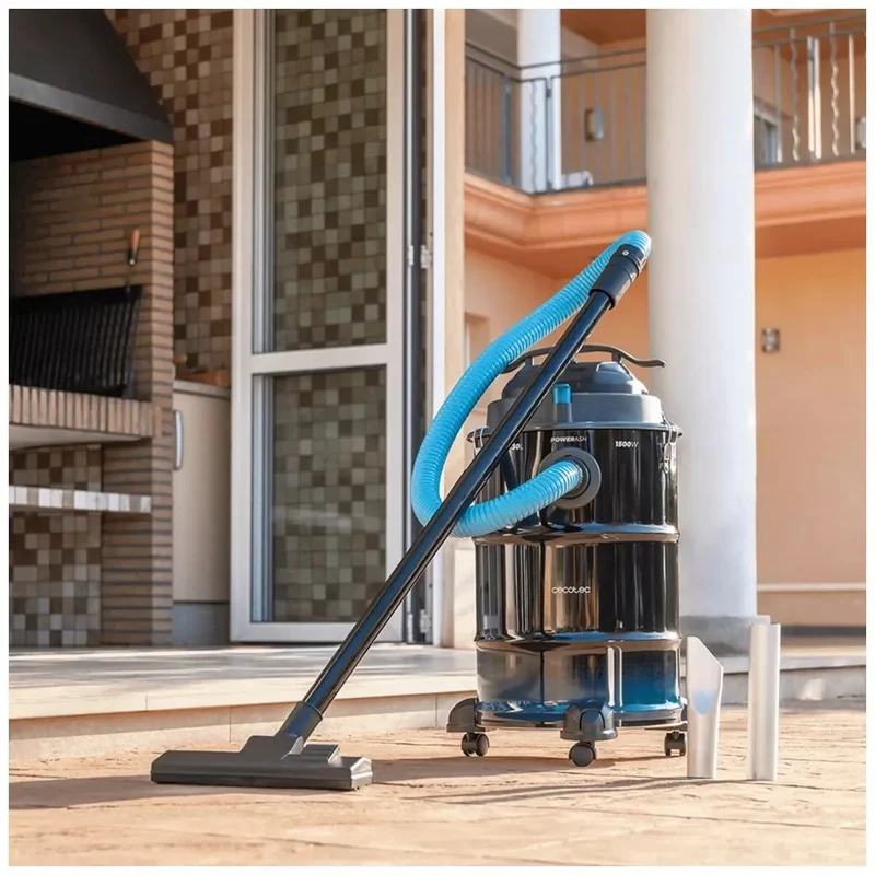 Aspirador de cenizas Conga Ash 6000 EasyGo Home XL 30L 1500W con ruedas y asa para fácil transporte de Cecotec