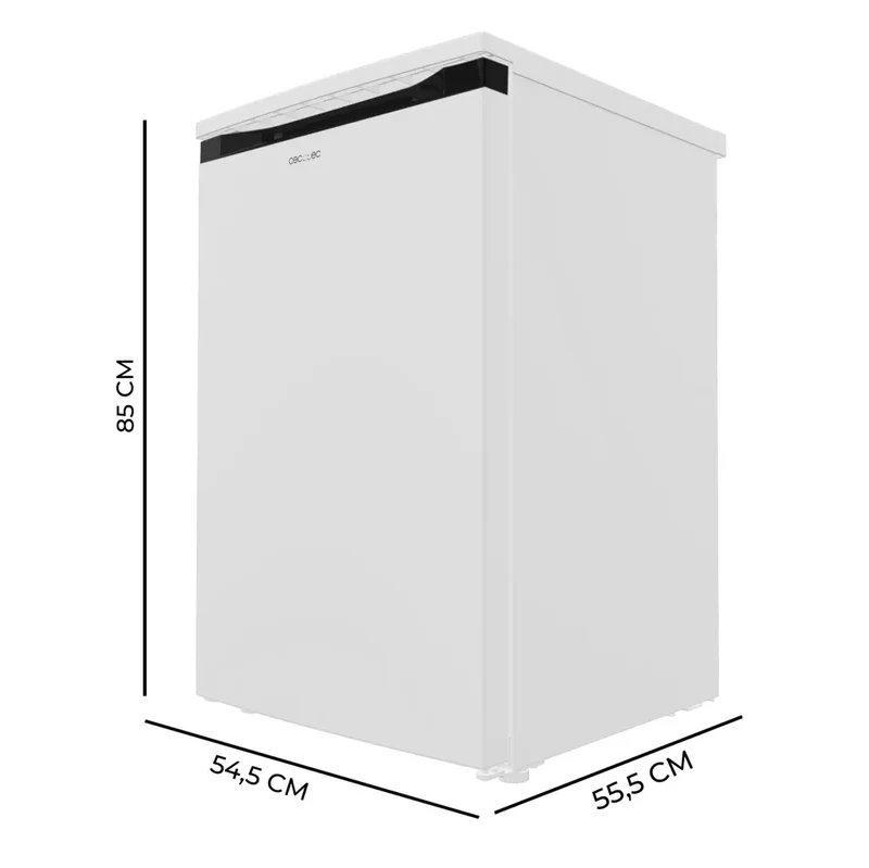 Congelador sobremesa Bolero CoolMarket TF 85 White 85L 3 cajones clase E diseño compacto y moderno de Cecotec