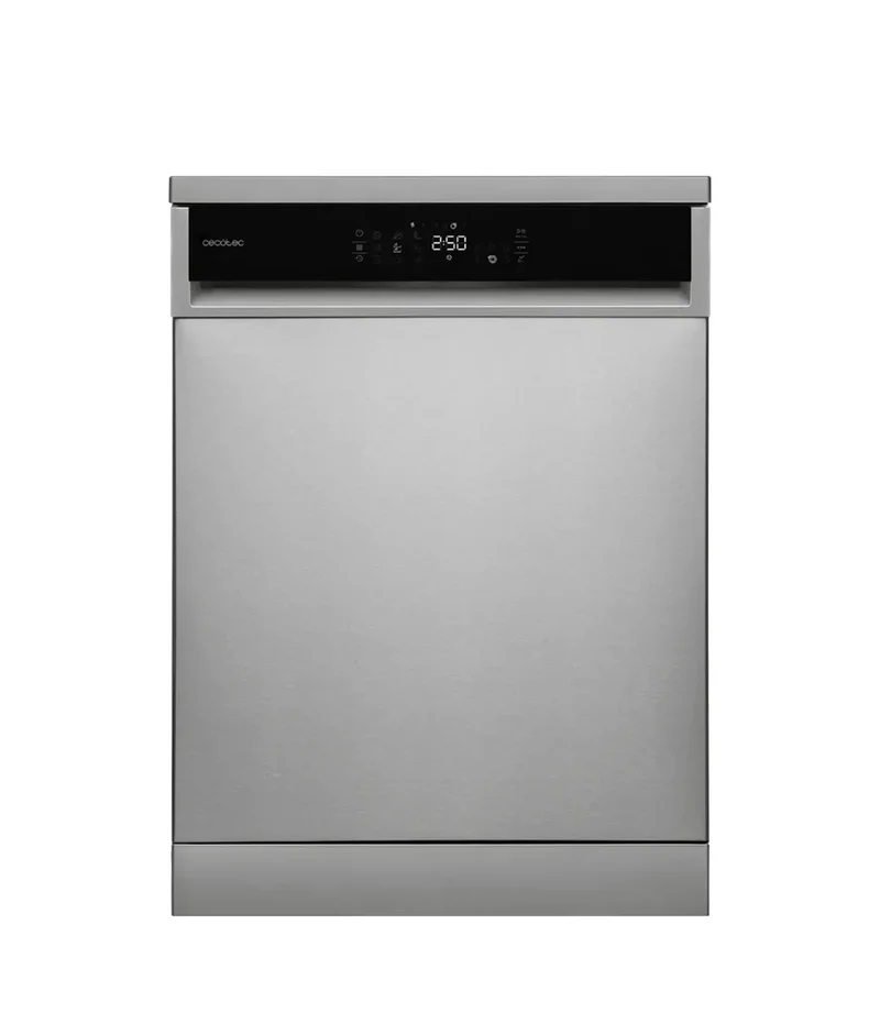 Lavavajillas Bolero Aguazero 6800 Inox A con Motor Inverter Plus 14 cubiertos 8 programas y tecnología avanzada de Cecotec