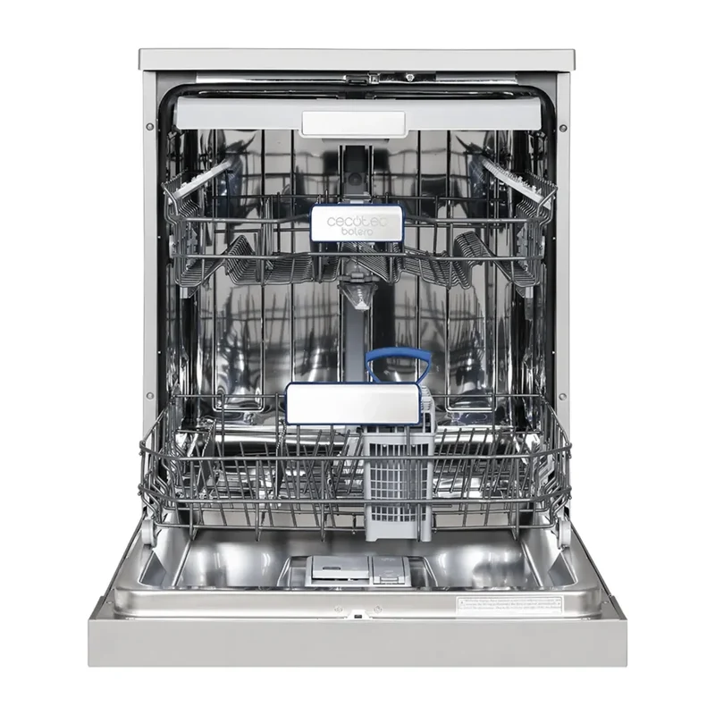 Lavavajillas Bolero Aguazero 6800 Inox A con Motor Inverter Plus 14 cubiertos 8 programas y tecnología avanzada de Cecotec
