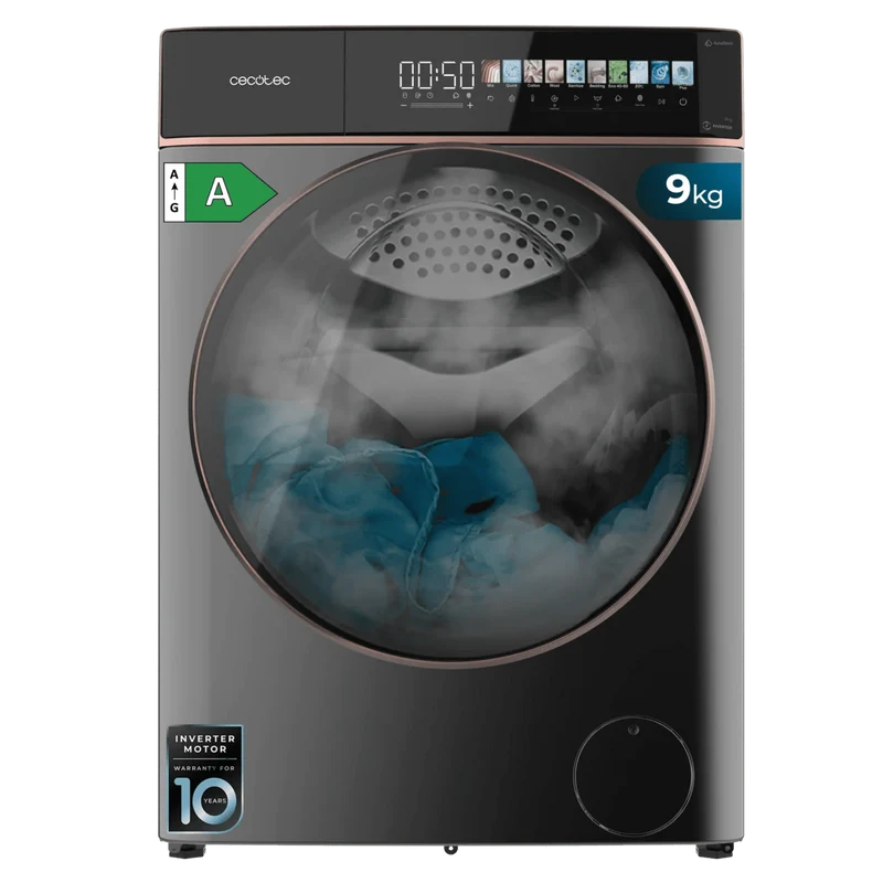 Lavadora Bolero DressCode 9900 Autodosis 9 kg FullColor Inverter 1400 rpm con 11 programas y tecnología avanzada de Cecotec