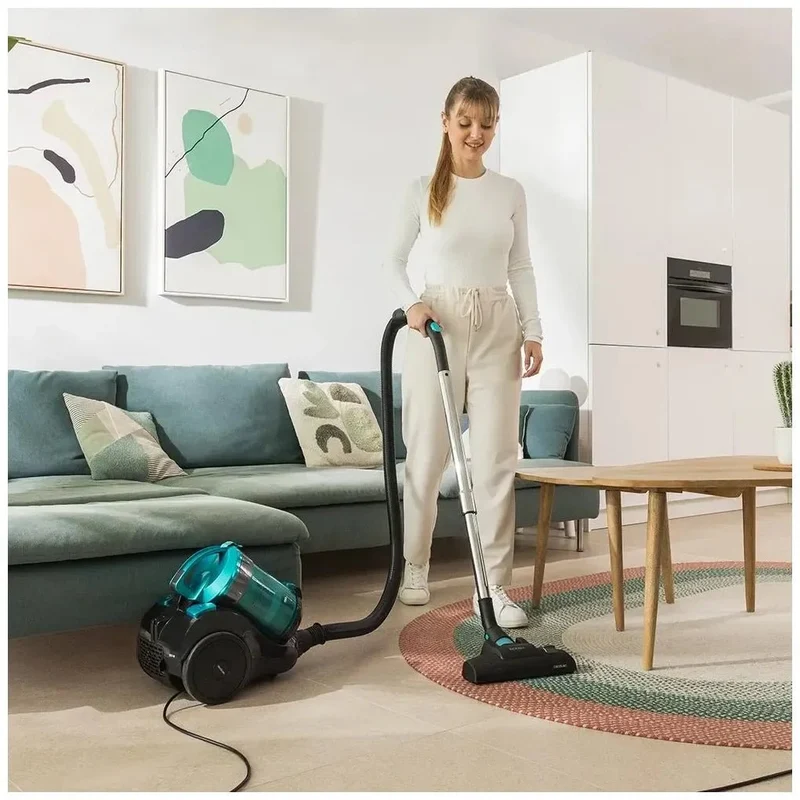 Aspirador Multiciclónico Silencioso y Eficiente con Potente Succión de 800W de Cecotec