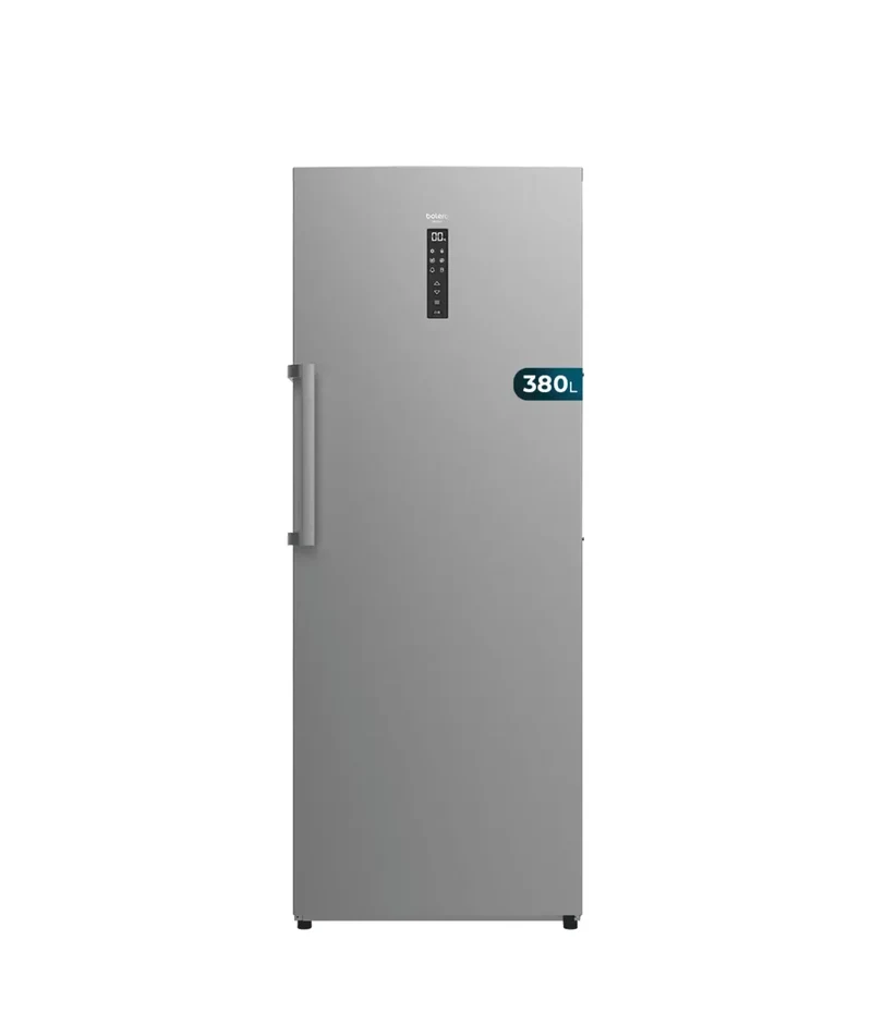 Congelador Vertical Inox 380L con Motor Inverter y Función Dual No Frost de Cecotec