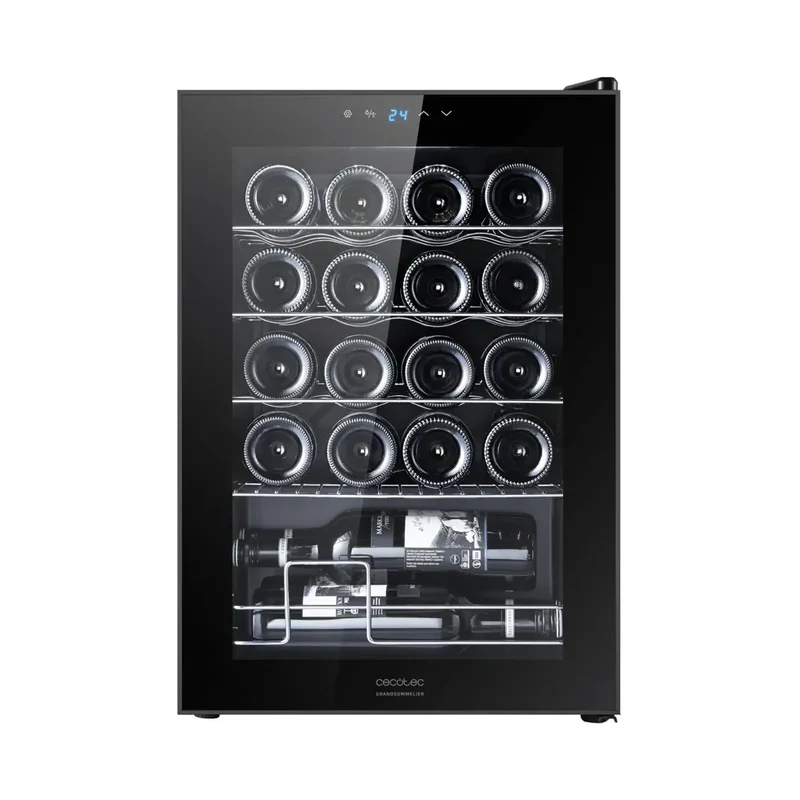 Vinoteca Bolero GrandSommelier 2050: 20 Botellas, Compresor Silencioso y Táctil de Cecotec