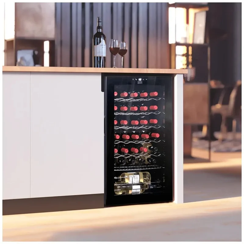 Vinoteca Bolero GrandSommelier 34030: Elegancia y Eficiencia para 34 Botellas de Cecotec