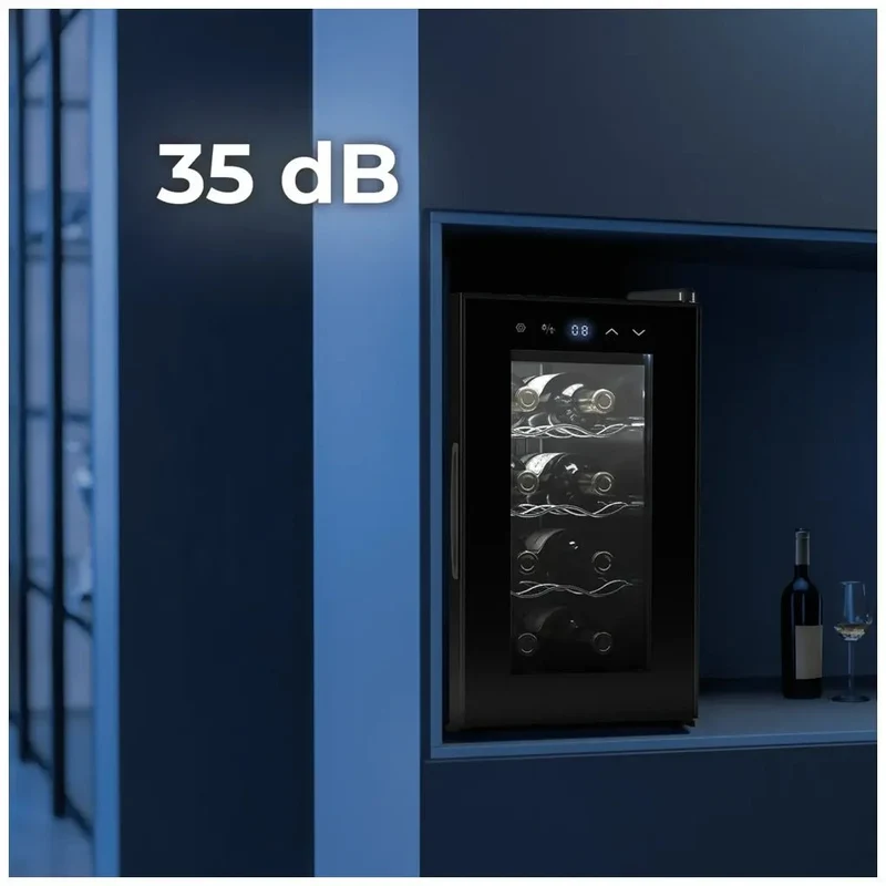 Vinoteca Bolero GrandSommelier 830: Enfriamiento Silencioso para 8 Botellas de Cecotec
