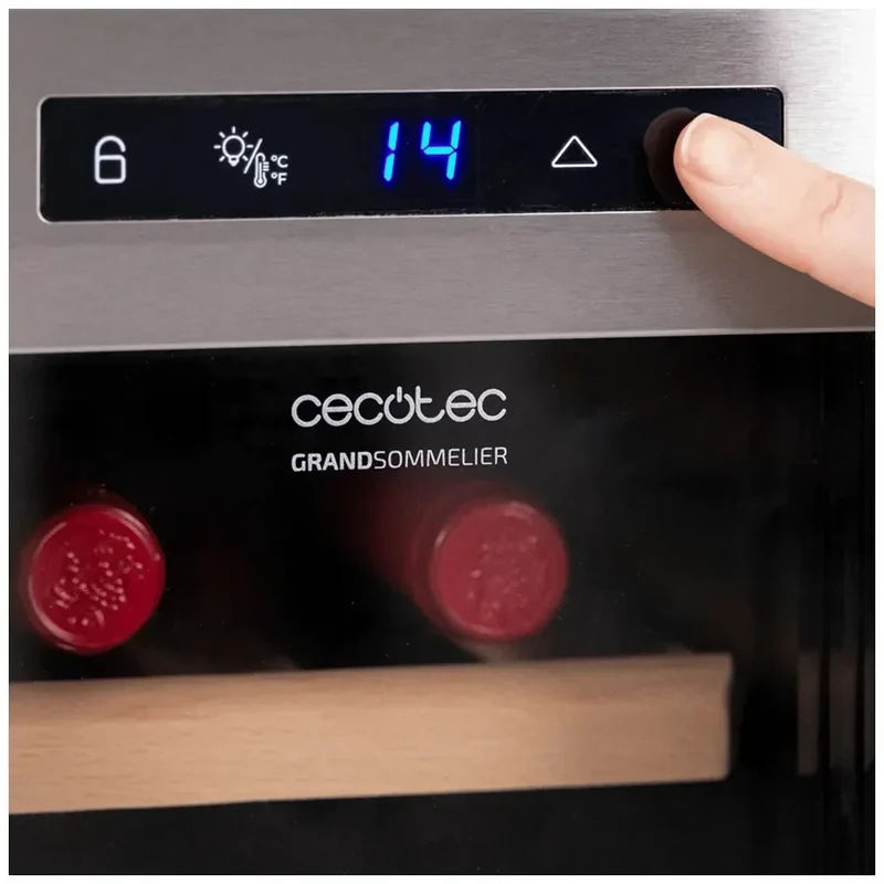 Vinoteca Bolero GrandSommelier 830: Enfriamiento Silencioso y Eco-Friendly de Cecotec