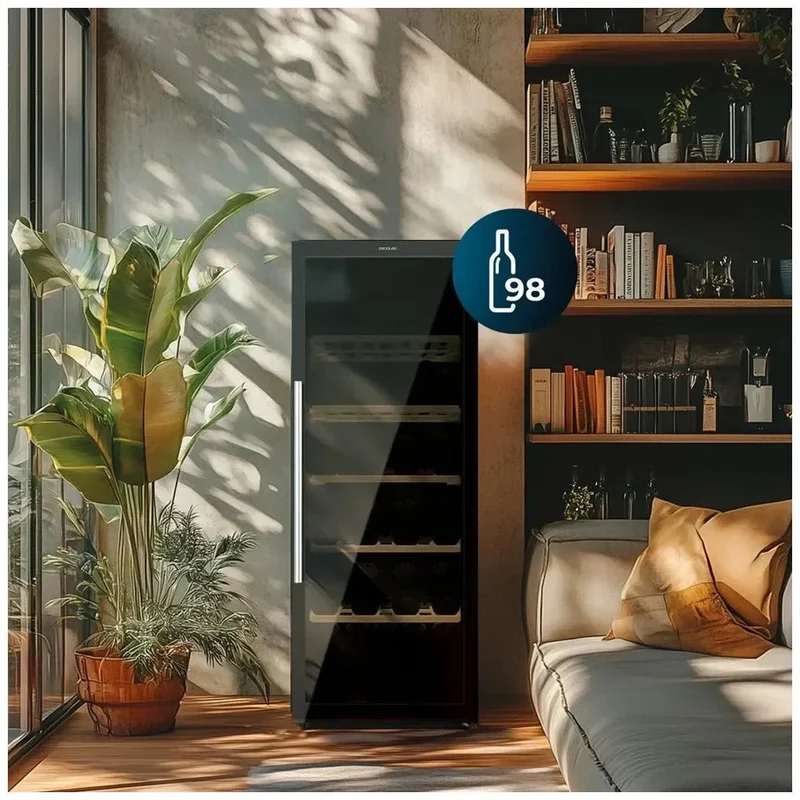 Vinoteca Bolero GrandSommelier 98000: Elegancia y Silencio para 98 Botellas de Cecotec