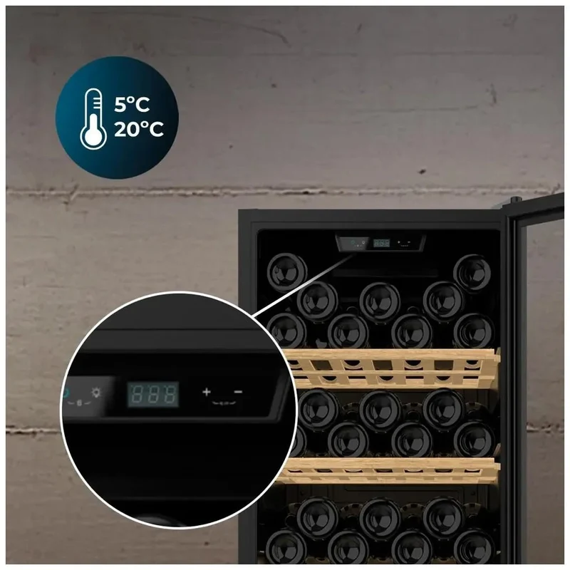 Vinoteca Bolero GrandSommelier 98000: Elegancia y Silencio para 98 Botellas de Cecotec