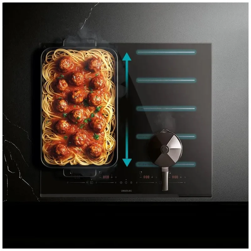 Placa de Inducción TotalFlex 7400W: Potencia, Seguridad y Versatilidad de Cecotec