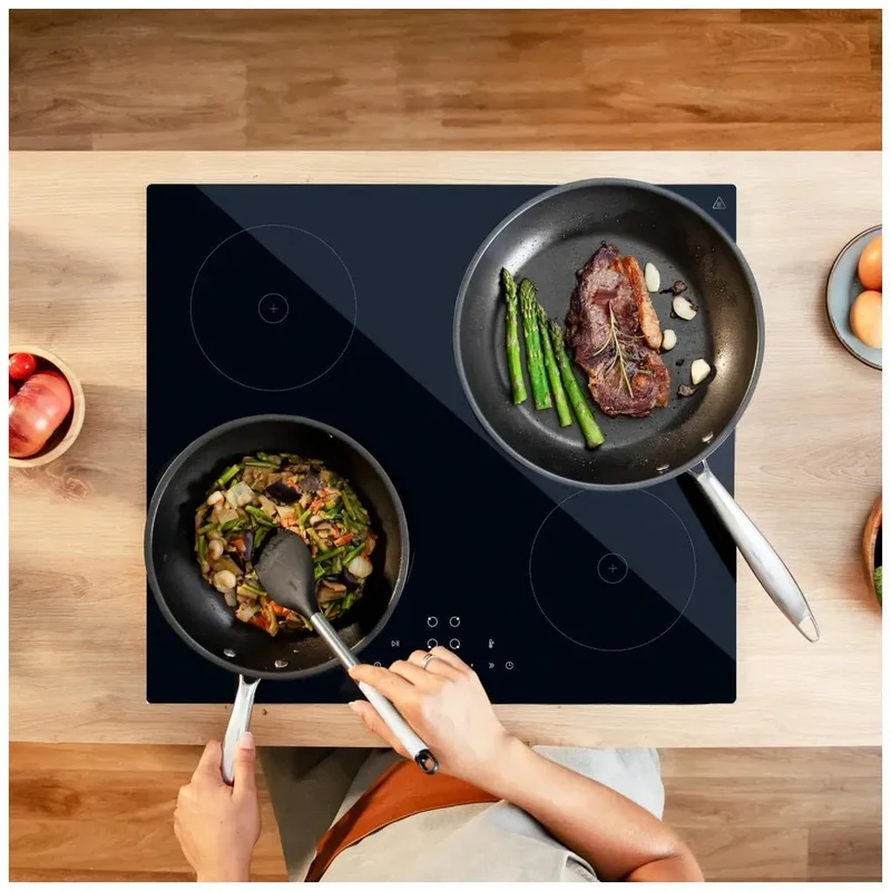Placa de Inducción 4 Fuegos con Booster y Control Táctil para Cocina Moderna de Cecotec