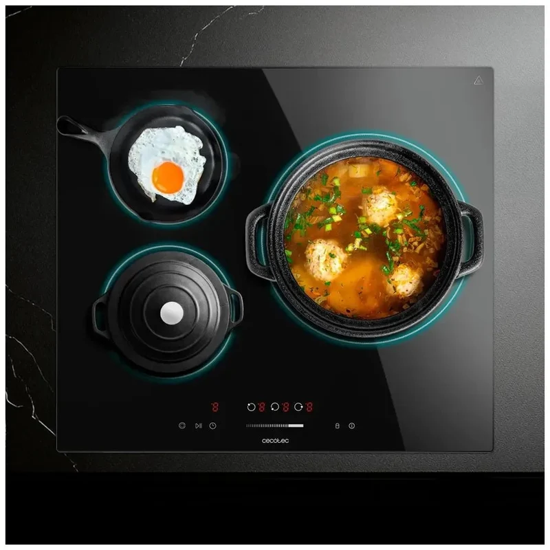 Placa Vitrocerámica 5700W: Eficiencia y Seguridad para tu Cocina Moderna de Cecotec